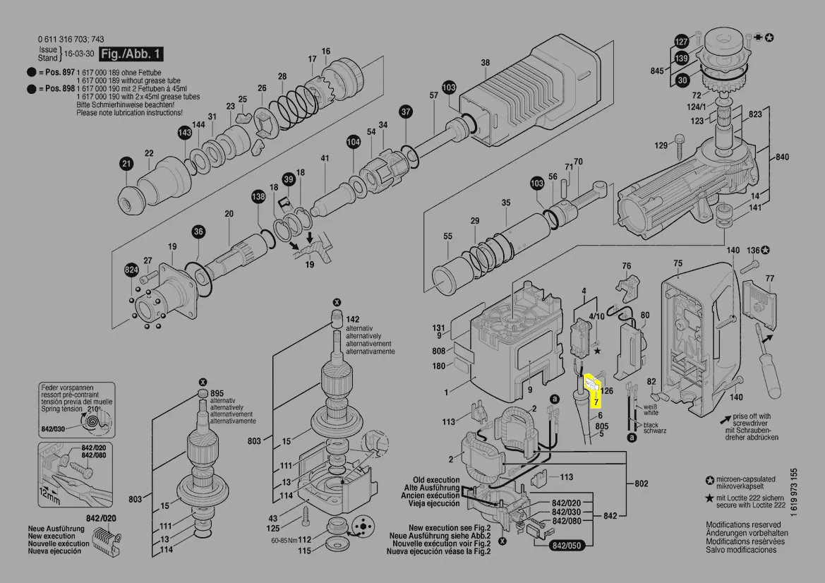 bride réf. 1 601 302 019 Bosch